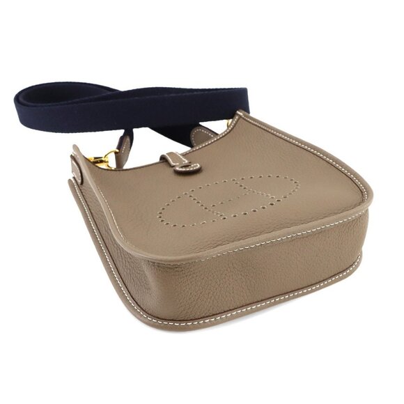 HERMES Everlyne Amazon TPM Shoulder Bag Taurillon Clemence Etoupe U 90279982 - Picture 6 of 12